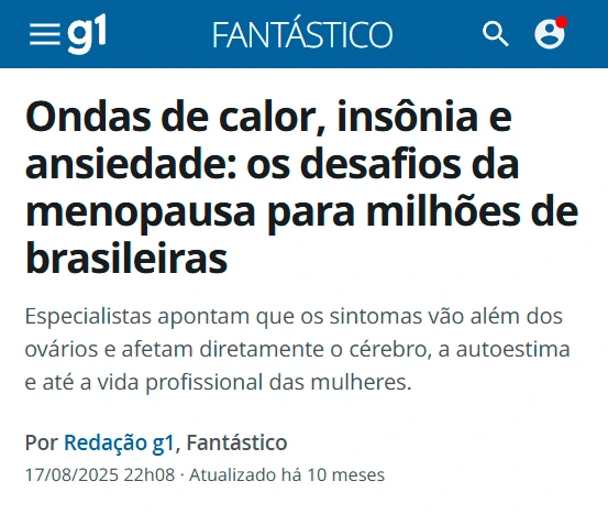 Manchete sobre mulheres